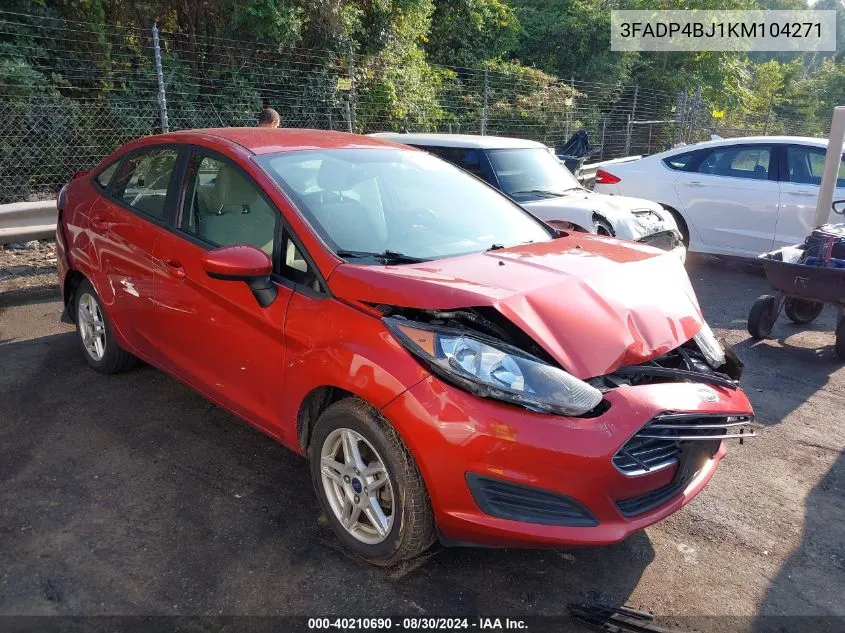 3FADP4BJ1KM104271 2019 Ford Fiesta Se