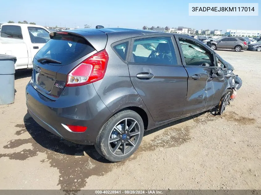 3FADP4EJ8KM117014 2019 Ford Fiesta Se