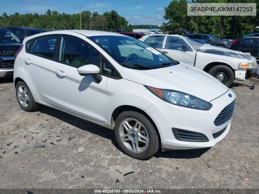 3FADP4EJ0KM147253 2019 Ford Fiesta Se