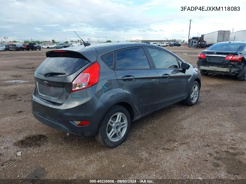 3FADP4EJXKM118083 2019 Ford Fiesta Se