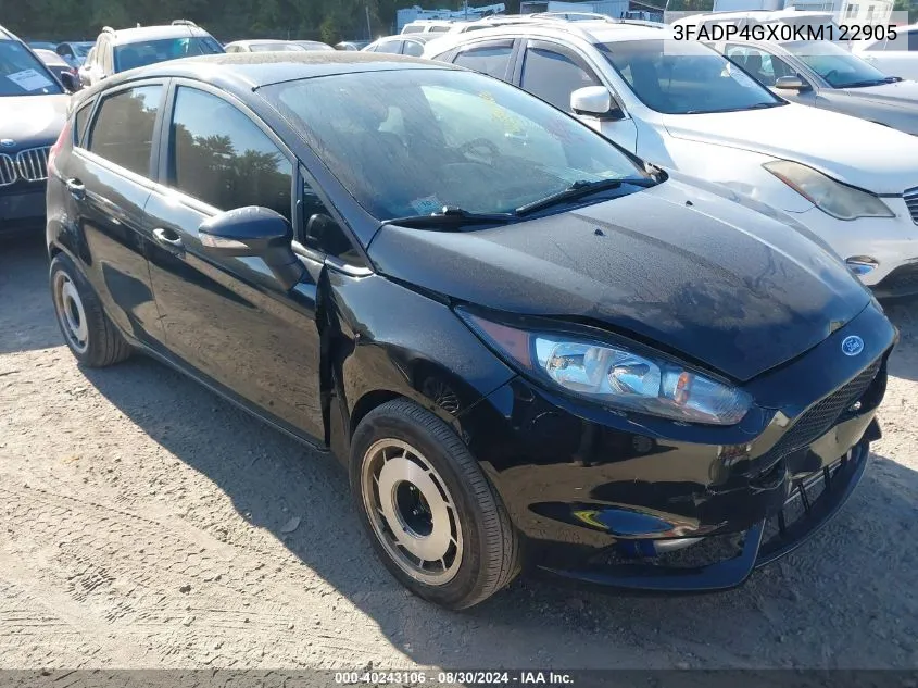 3FADP4GX0KM122905 2019 Ford Fiesta St