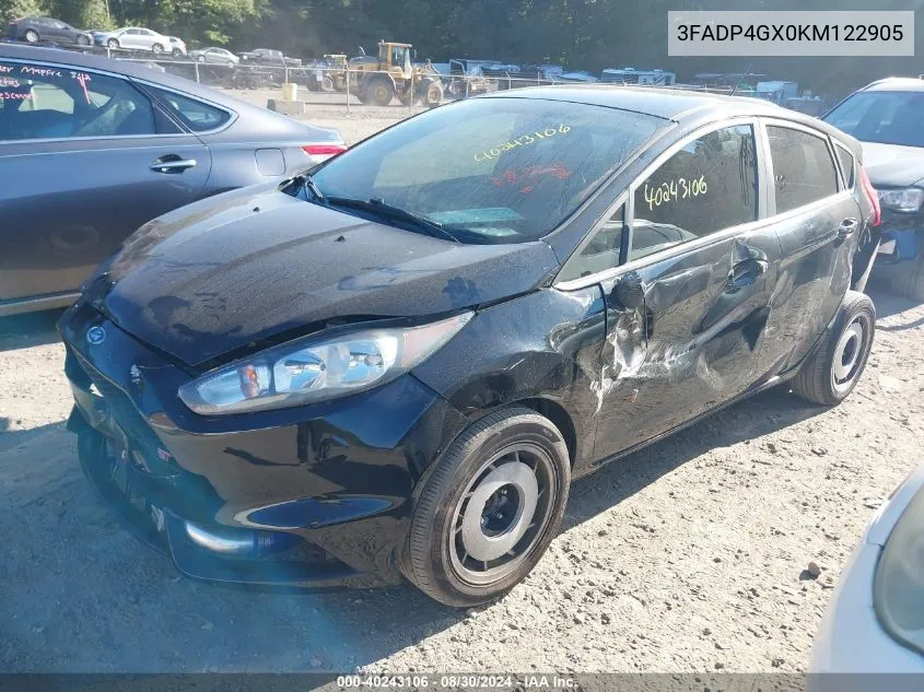 3FADP4GX0KM122905 2019 Ford Fiesta St