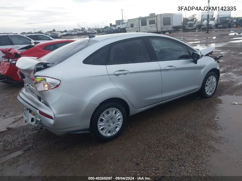 3FADP4AJ2KM142335 2019 Ford Fiesta S