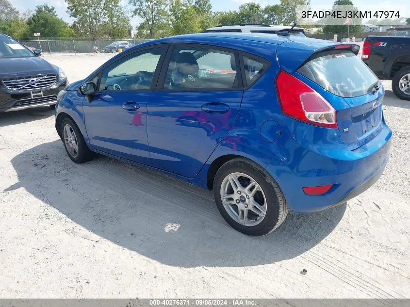 3FADP4EJ3KM147974 2019 Ford Fiesta Se