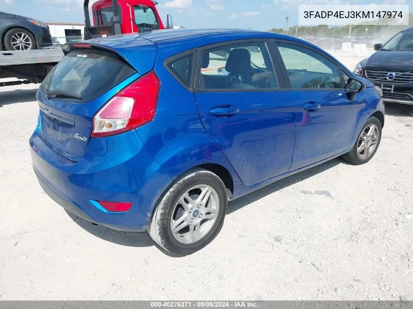 3FADP4EJ3KM147974 2019 Ford Fiesta Se