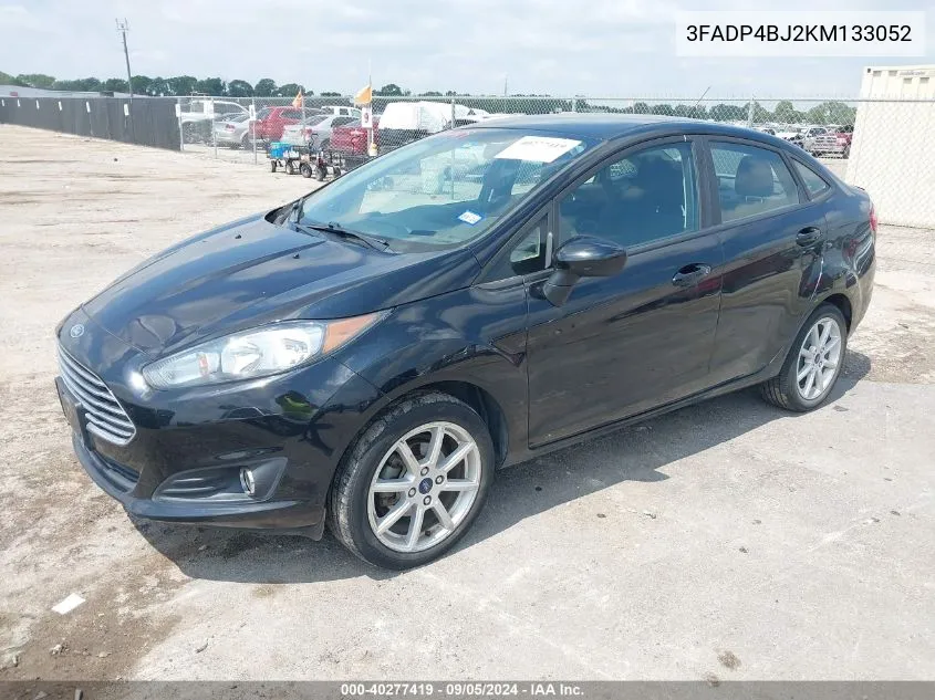 2019 Ford Fiesta Se VIN: 3FADP4BJ2KM133052 Lot: 40277419