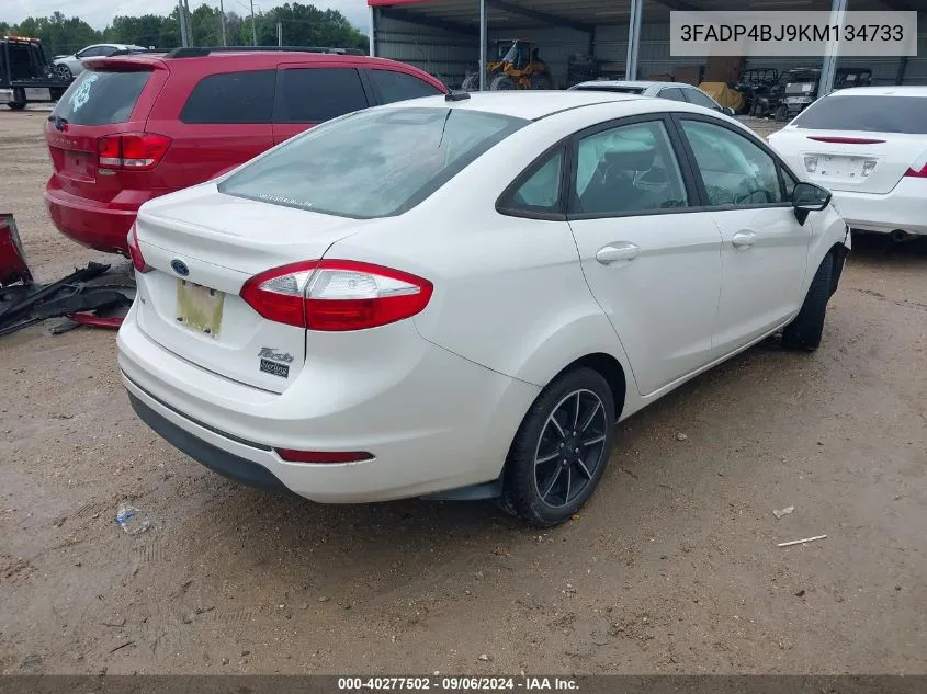 2019 Ford Fiesta Se VIN: 3FADP4BJ9KM134733 Lot: 40277502