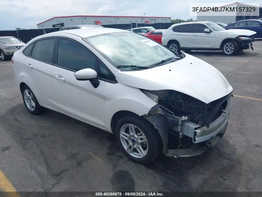 2019 Ford Fiesta Se VIN: 3FADP4BJ7KM157329 Lot: 40280678