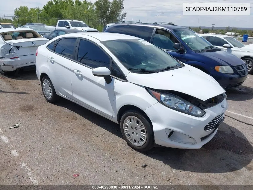 3FADP4AJ2KM110789 2019 Ford Fiesta S