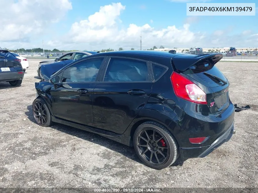 2019 Ford Fiesta St VIN: 3FADP4GX6KM139479 Lot: 40307890