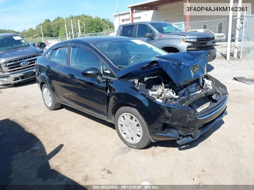 2019 Ford Fiesta S VIN: 3FADP4AJ4KM162361 Lot: 40322682