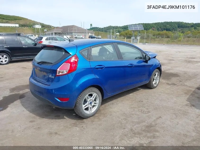 2019 Ford Fiesta Se VIN: 3FADP4EJ9KM101176 Lot: 40333065