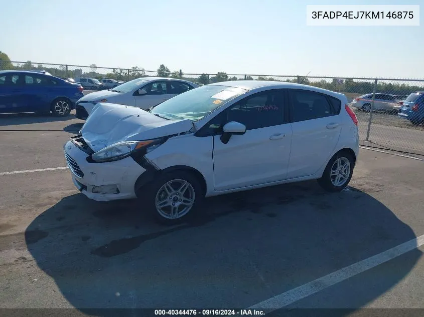 2019 Ford Fiesta Se VIN: 3FADP4EJ7KM146875 Lot: 40344476