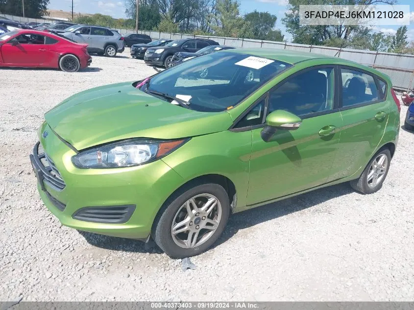 2019 Ford Fiesta Se VIN: 3FADP4EJ6KM121028 Lot: 40373403