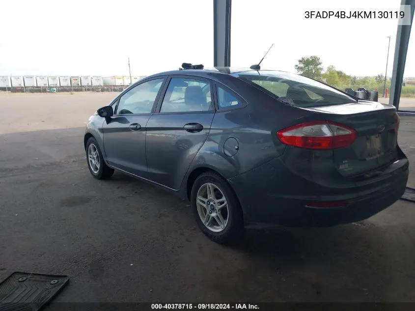 3FADP4BJ4KM130119 2019 Ford Fiesta Se