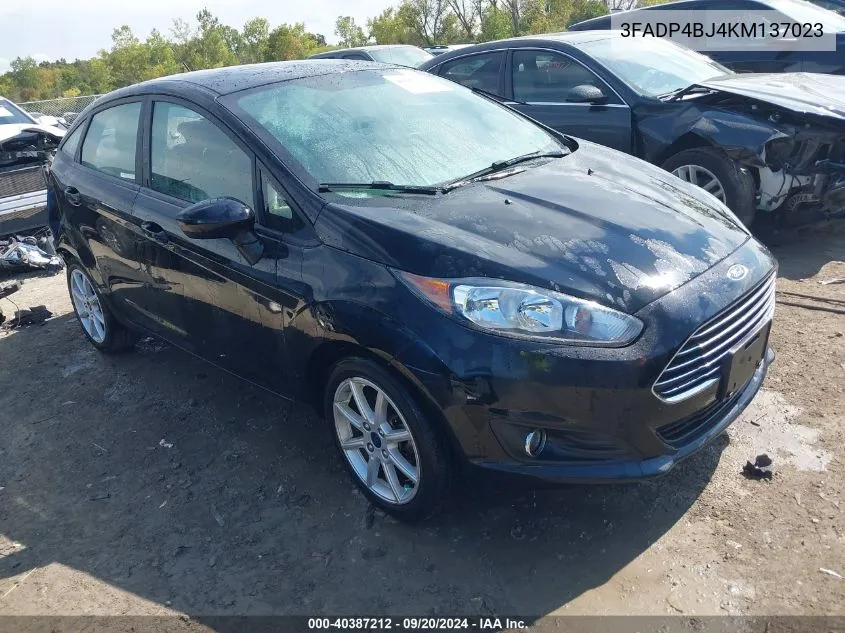 2019 Ford Fiesta Se VIN: 3FADP4BJ4KM137023 Lot: 40387212