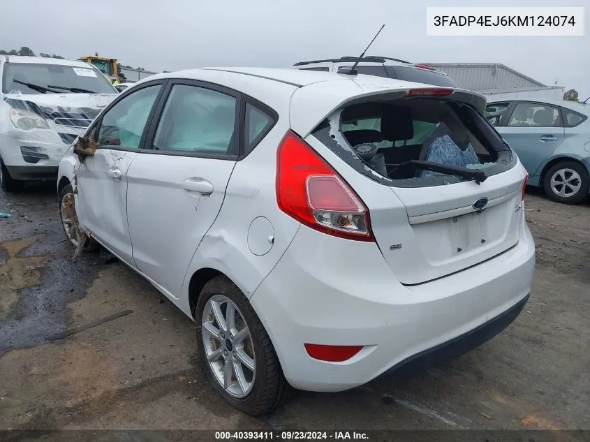 3FADP4EJ6KM124074 2019 Ford Fiesta Se