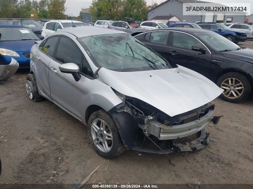 2019 Ford Fiesta Se VIN: 3FADP4BJ2KM117434 Lot: 40395139