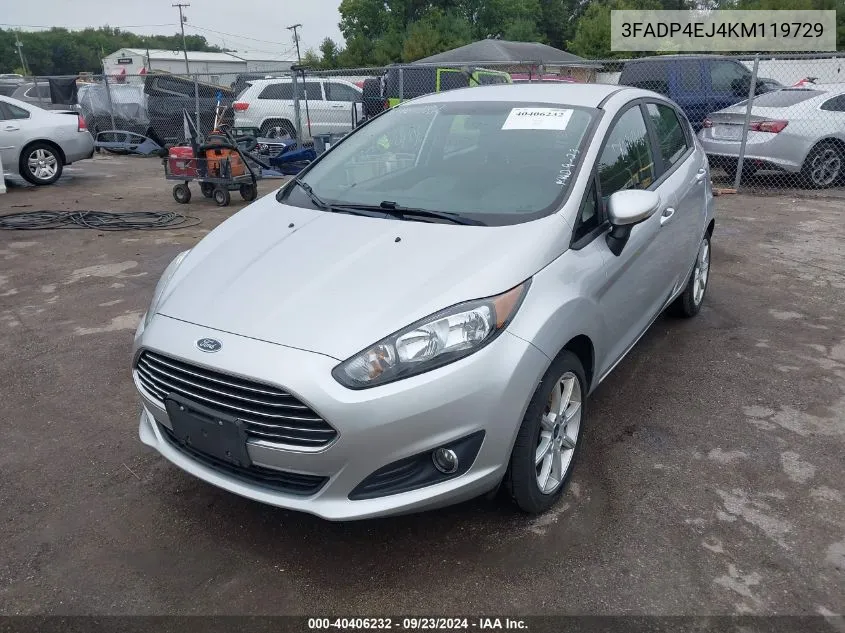 2019 Ford Fiesta Se VIN: 3FADP4EJ4KM119729 Lot: 40406232