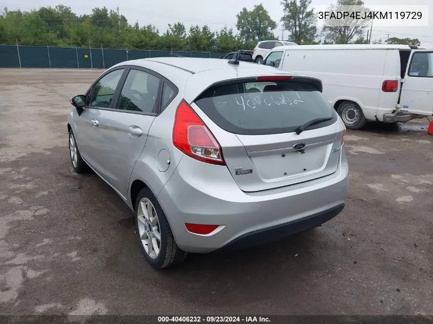 2019 Ford Fiesta Se VIN: 3FADP4EJ4KM119729 Lot: 40406232