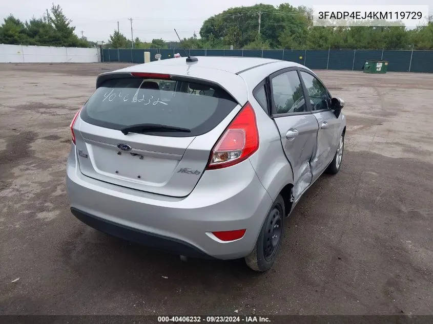 3FADP4EJ4KM119729 2019 Ford Fiesta Se