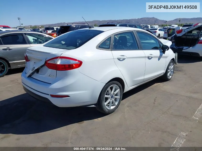 3FADP4BJ0KM149508 2019 Ford Fiesta Se