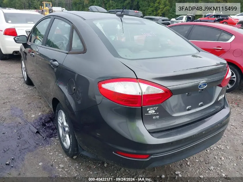 3FADP4BJ9KM115499 2019 Ford Fiesta Se