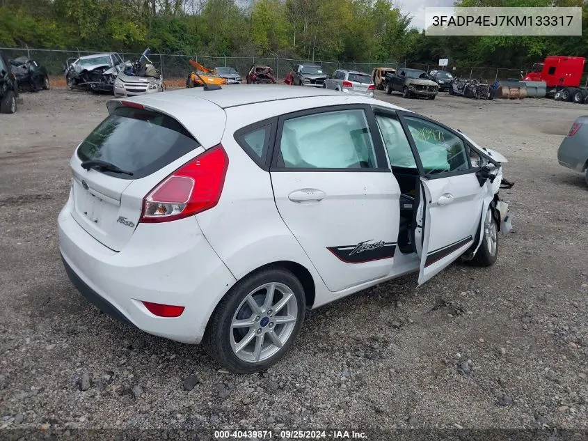 2019 Ford Fiesta Se VIN: 3FADP4EJ7KM133317 Lot: 40439871