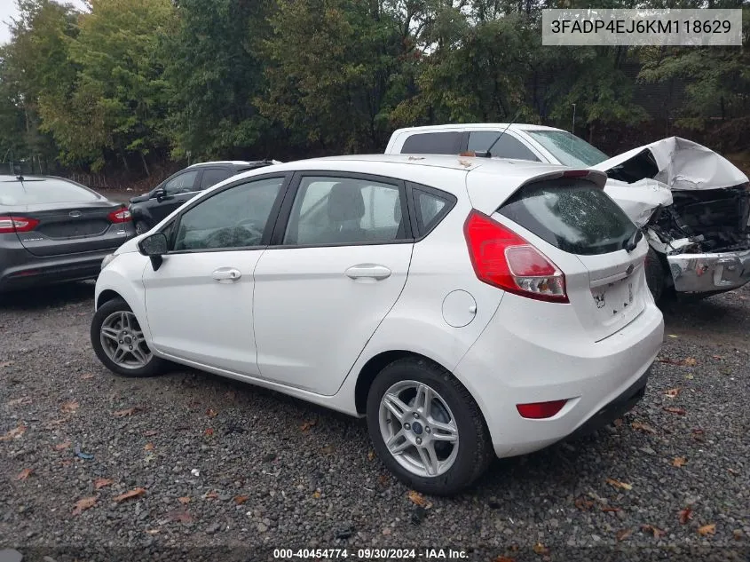 3FADP4EJ6KM118629 2019 Ford Fiesta Se