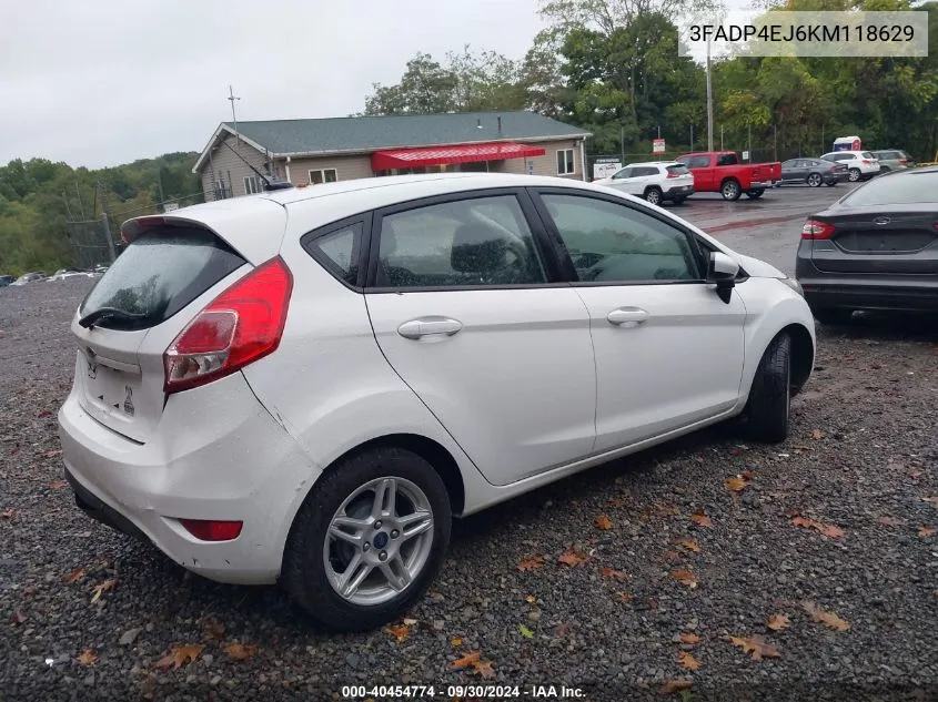 2019 Ford Fiesta Se VIN: 3FADP4EJ6KM118629 Lot: 40454774