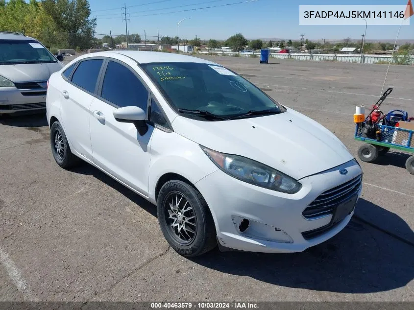 2019 Ford Fiesta S VIN: 3FADP4AJ5KM141146 Lot: 40463579