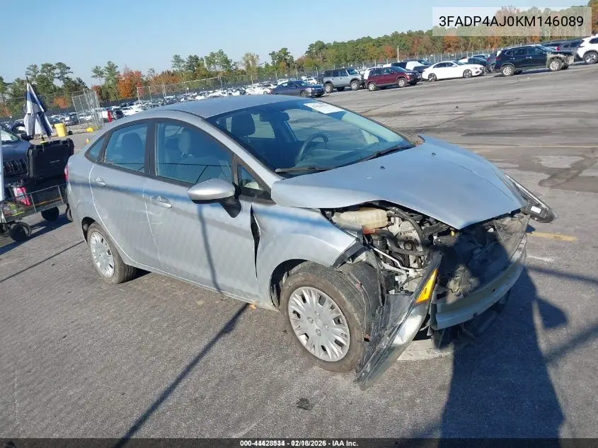 3FADP4AJ0KM146089 2019 Ford Fiesta S
