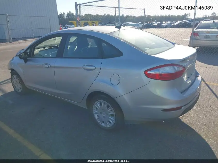 3FADP4AJ0KM146089 2019 Ford Fiesta S