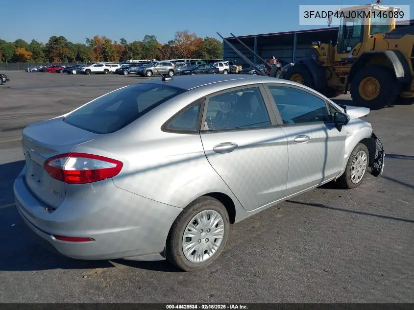 3FADP4AJ0KM146089 2019 Ford Fiesta S
