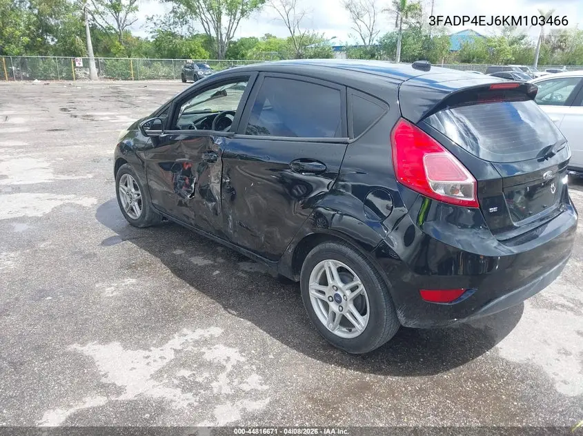 3FADP4EJ6KM103466 2019 Ford Fiesta Se