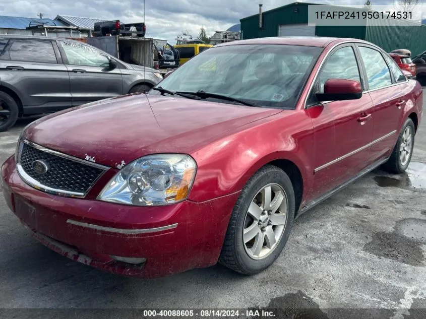 2005 Ford Five Hundred Sel VIN: 1FAFP24195G174531 Lot: 40088605