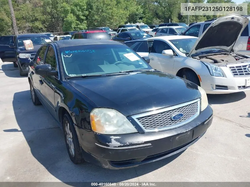 2005 Ford Five Hundred Se VIN: 1FAFP23125G128198 Lot: 40160848