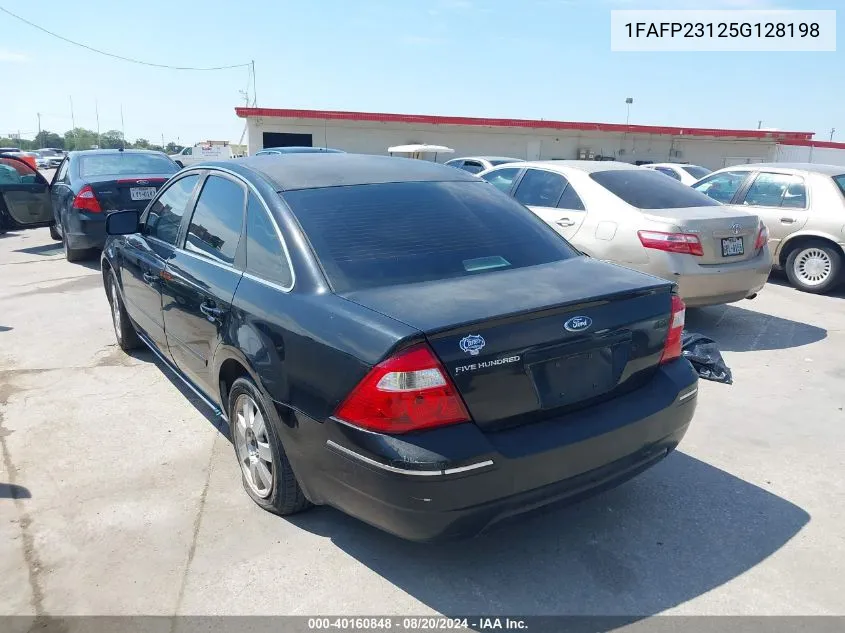 2005 Ford Five Hundred Se VIN: 1FAFP23125G128198 Lot: 40160848