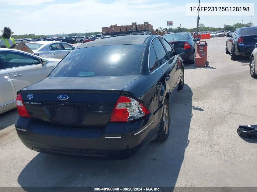 2005 Ford Five Hundred Se VIN: 1FAFP23125G128198 Lot: 40160848