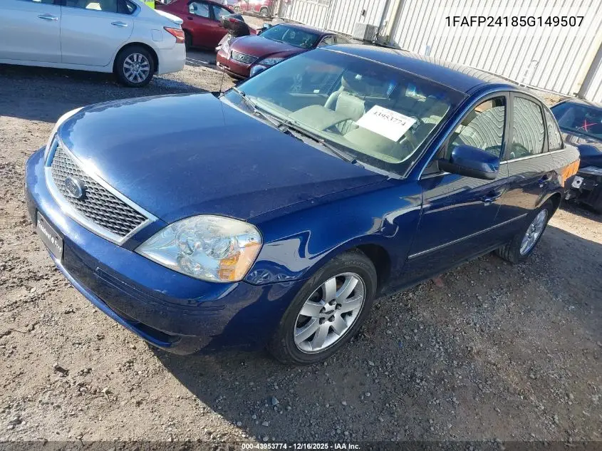 1FAFP24185G149507 2005 Ford Five Hundred Sel