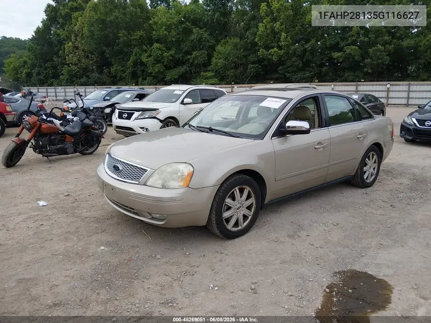2005 Ford Five Hundred Limited VIN: 1FAHP28135G116627 Lot: 45269051