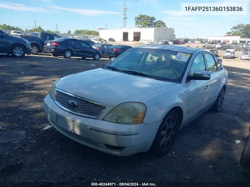 2006 Ford Five Hundred Limited VIN: 1FAFP25136G153836 Lot: 40244971