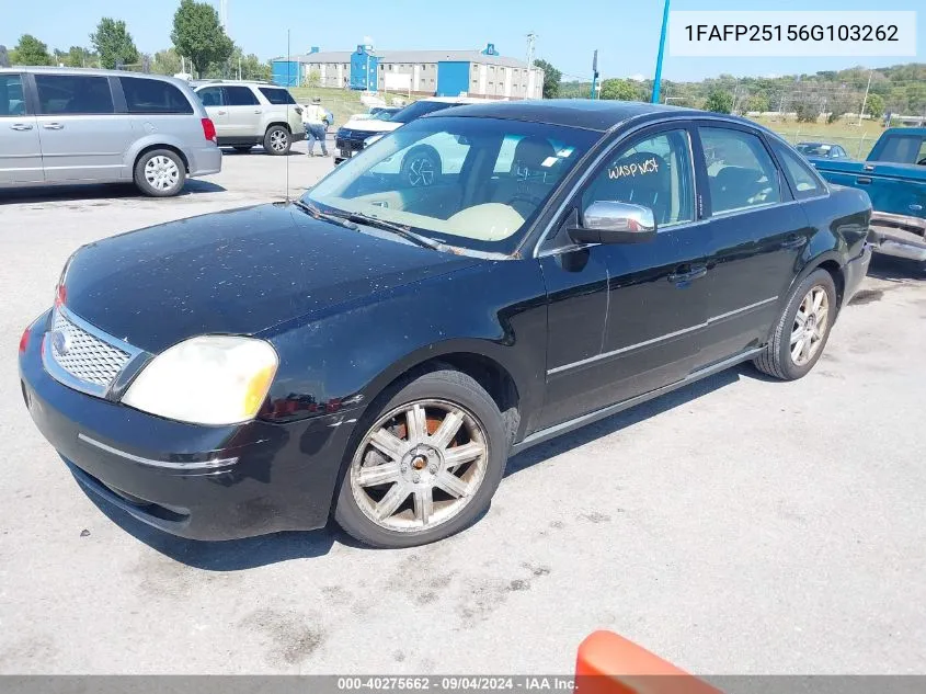 1FAFP25156G103262 2006 Ford Five Hundred Limited