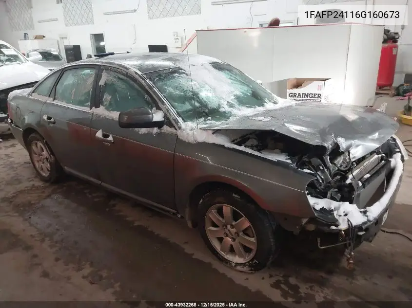 1FAFP24116G160673 2006 Ford Five Hundred Sel