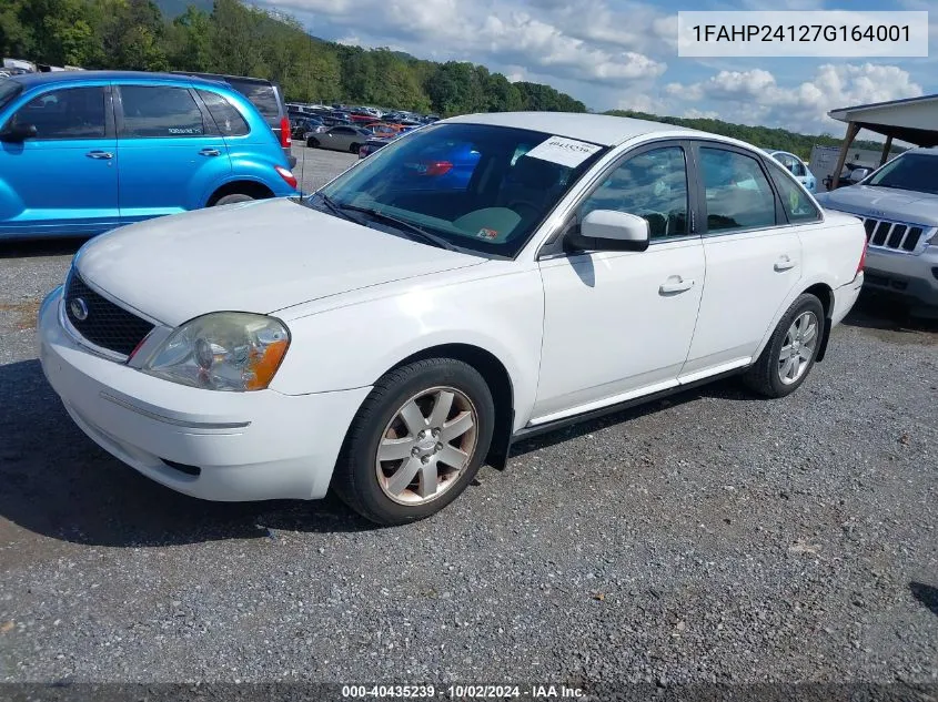 1FAHP24127G164001 2007 Ford Five Hundred Sel