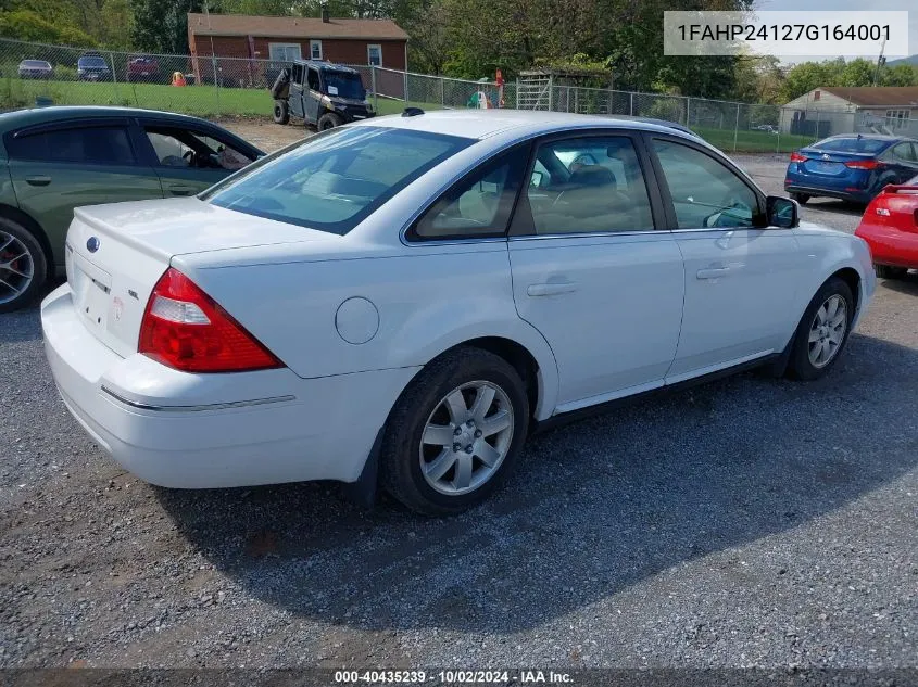 1FAHP24127G164001 2007 Ford Five Hundred Sel