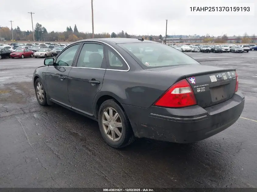 1FAHP25137G159193 2007 Ford Five Hundred Limited