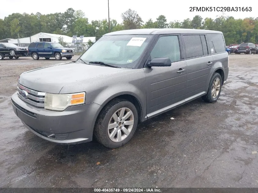 2FMDK51C29BA31663 2009 Ford Flex Se