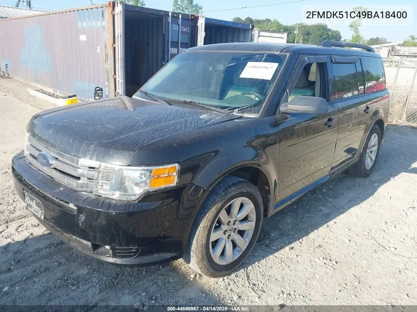 2FMDK51C49BA18400 2009 Ford Flex Se