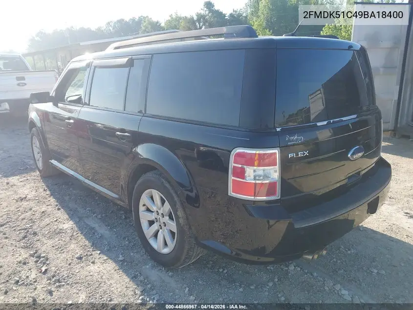 2FMDK51C49BA18400 2009 Ford Flex Se